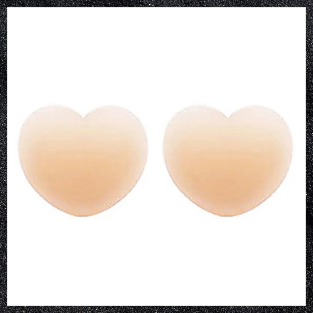 3-Pack Beige Nude Silicone Reusable Nipple Cover Pasties - Picture 4 of 6